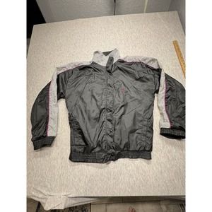 Vintage Jimmy Connors Slazenger Men M Full Zip Windbreaker Jacket Tennis Warm up